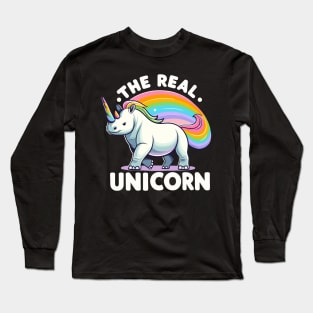 The Real Unicorn: Rhino Long Sleeve T-Shirt